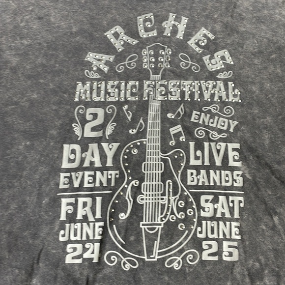 Social scene music festival acid wash tee NWT gems - Picture 4 of 6